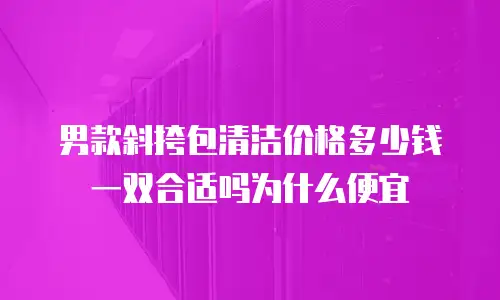男款斜挎包清洁价格多少钱一双合适吗为什么便宜