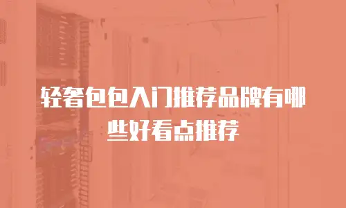 轻奢包包入门推荐品牌有哪些好看点推荐