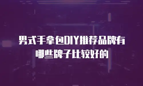 男式手拿包DIY推荐品牌有哪些牌子比较好的