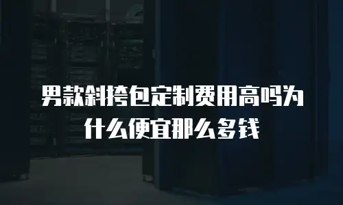 男款斜挎包定制费用高吗为什么便宜那么多钱