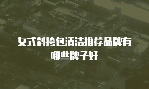 女式斜挎包清洁推荐品牌有哪些牌子好
