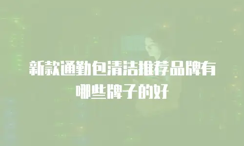 新款通勤包清洁推荐品牌有哪些牌子的好