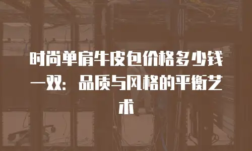 时尚单肩牛皮包价格多少钱一双：品质与风格的平衡艺术