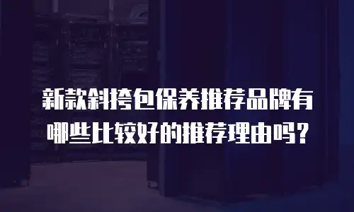 新款斜挎包保养推荐品牌有哪些比较好的推荐理由吗？