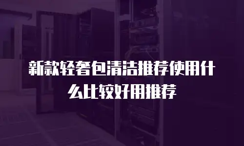 新款轻奢包清洁推荐使用什么比较好用推荐