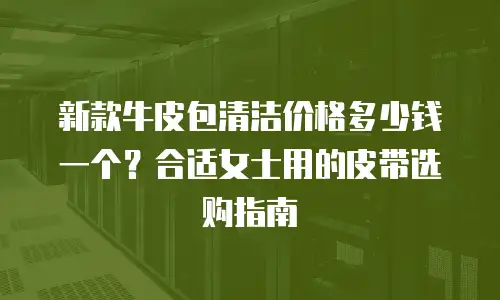 新款牛皮包清洁价格多少钱一个？合适女士用的皮带选购指南