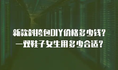 新款斜挎包DIY价格多少钱？一双鞋子女生用多少合适？