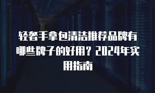 轻奢手拿包清洁推荐品牌有哪些牌子的好用？2024年实用指南