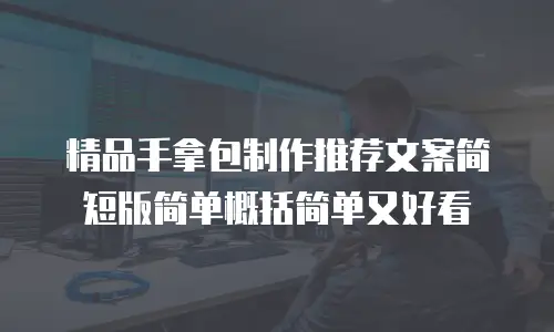 精品手拿包制作推荐文案简短版简单概括简单又好看