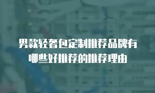 男款轻奢包定制推荐品牌有哪些好推荐的推荐理由