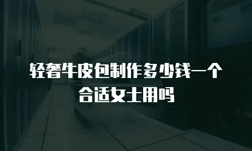 轻奢牛皮包制作多少钱一个合适女士用吗