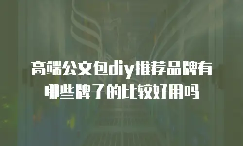 高端公文包diy推荐品牌有哪些牌子的比较好用吗
