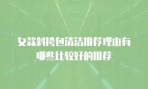女款斜挎包清洁推荐理由有哪些比较好的推荐