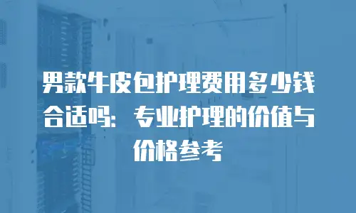 男款牛皮包护理费用多少钱合适吗：专业护理的价值与价格参考