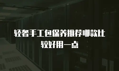 轻奢手工包保养推荐哪款比较好用一点