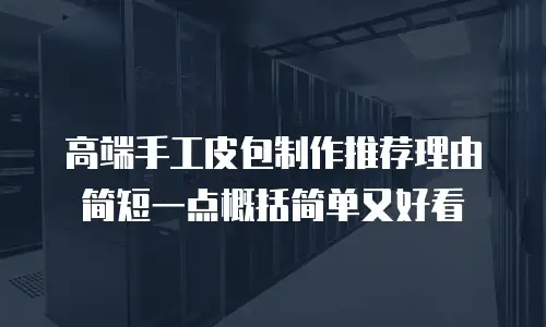 高端手工皮包制作推荐理由简短一点概括简单又好看