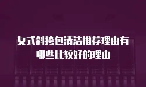 女式斜挎包清洁推荐理由有哪些比较好的理由