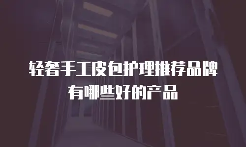 轻奢手工皮包护理推荐品牌有哪些好的产品