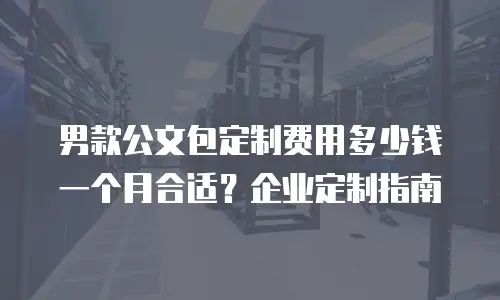 男款公文包定制费用多少钱一个月合适？企业定制指南