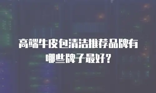 高端牛皮包清洁推荐品牌有哪些牌子最好？