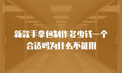 新款手拿包制作多少钱一个合适吗为什么不能用