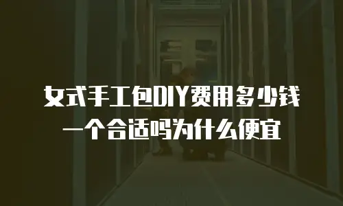 女式手工包DIY费用多少钱一个合适吗为什么便宜