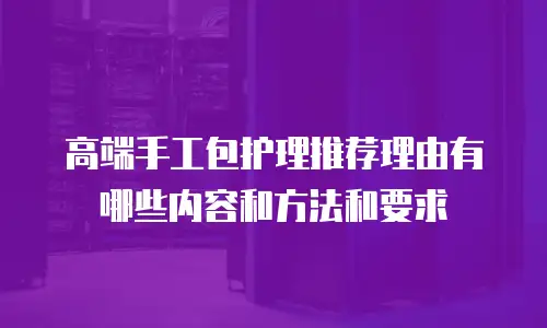 高端手工包护理推荐理由有哪些内容和方法和要求