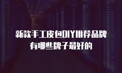 新款手工皮包DIY推荐品牌有哪些牌子最好的