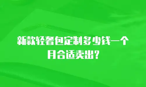新款轻奢包定制多少钱一个月合适卖出？