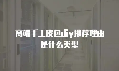 高端手工皮包diy推荐理由是什么类型