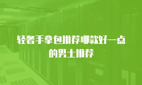 轻奢手拿包推荐哪款好一点的男士推荐