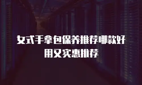 女式手拿包保养推荐哪款好用又实惠推荐
