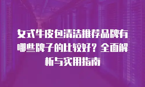 女式牛皮包清洁推荐品牌有哪些牌子的比较好？全面解析与实用指南