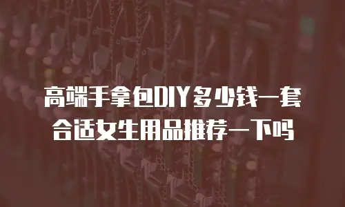 高端手拿包DIY多少钱一套合适女生用品推荐一下吗