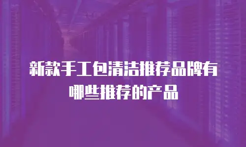 新款手工包清洁推荐品牌有哪些推荐的产品