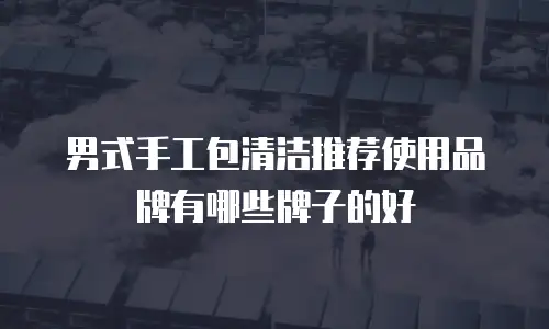 男式手工包清洁推荐使用品牌有哪些牌子的好