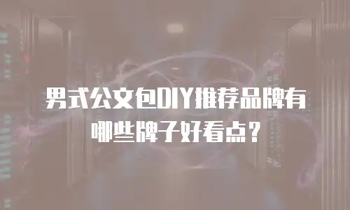 男式公文包DIY推荐品牌有哪些牌子好看点？