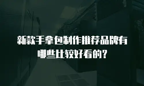 新款手拿包制作推荐品牌有哪些比较好看的？