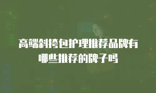 高端斜挎包护理推荐品牌有哪些推荐的牌子吗