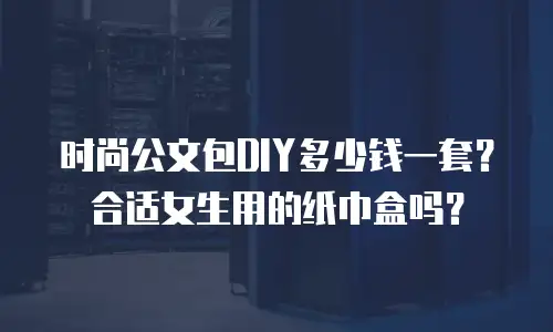 时尚公文包DIY多少钱一套？合适女生用的纸巾盒吗？