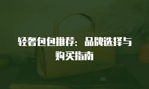 轻奢包包推荐：品牌选择与购买指南