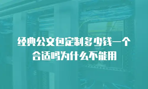 经典公文包定制多少钱一个合适吗为什么不能用
