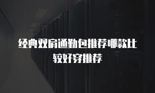 经典双肩通勤包推荐哪款比较好穿推荐