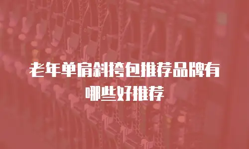 老年单肩斜挎包推荐品牌有哪些好推荐