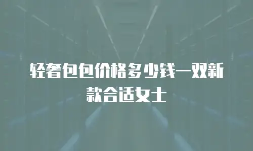 轻奢包包价格多少钱一双新款合适女士