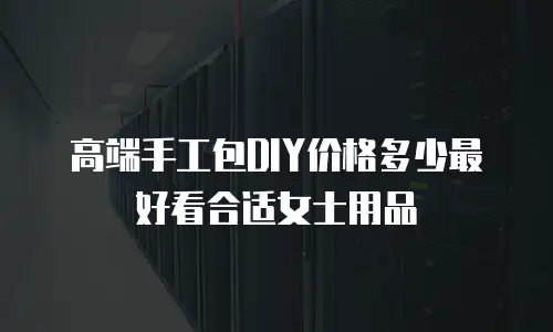 高端手工包DIY价格多少最好看合适女士用品