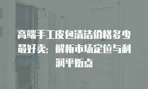 高端手工皮包清洁价格多少最好卖：解析市场定位与利润平衡点