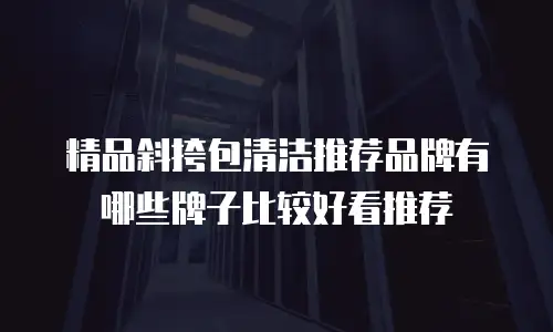 精品斜挎包清洁推荐品牌有哪些牌子比较好看推荐