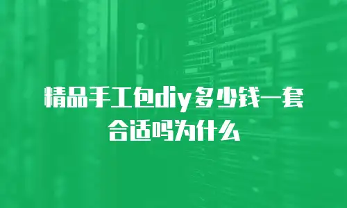 精品手工包diy多少钱一套合适吗为什么
