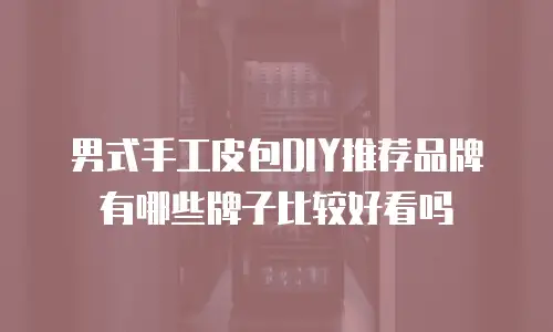 男式手工皮包DIY推荐品牌有哪些牌子比较好看吗